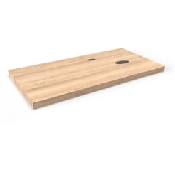 Ben blad 120x45x2 cm 1 sifon uitsp. rechts krg. links Naturel Eiken