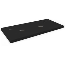 Ben Blad 2 sifon uitsp. Krg. buiten 120x45x2 cm Zwart