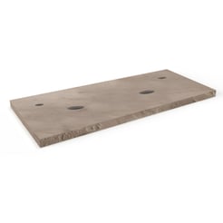 Ben blad beton 2 sifon uitsp. krg. buiten 160x45x2 cm Grijs