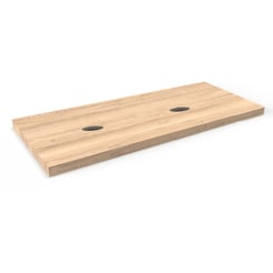 Ben blad eiken 2 sifon uitsp. zonder krg. 160x45x2 cm Naturel