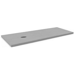 Ben blad eiken 1 sifon uitsp. links zonder krg. 200x45x2 cm Grijs
