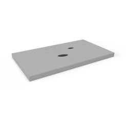 Ben Elegance Linea Afdekblad 80x45x2 cm Grijs