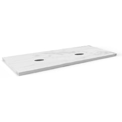Ben Elegance Linea Blad 200x45x2 cm Bianco Carrara