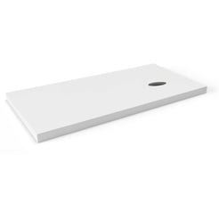 Ben Elina blad Mat wit 120x45x2 cm met 1 sifonuitsparing rechts zonder kraangat