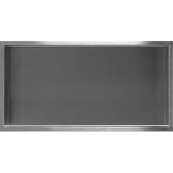 Looox BoX inbouw nis 60x10x30 cm RVS geborsteld