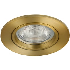 Ben Brilliance Inbouwspot 8,2x8,2x4 cm Geborsteld Messing