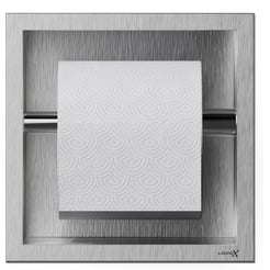 Looox Closed closetrolhouder inbouw vierkant