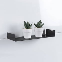 Looox Colour Shelf Inbouw Planchet 80x11,7x5 cm Mat Zwart