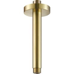 Ben Round Douchearm 15 cm Geborsteld Messing