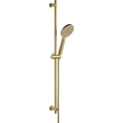 Ben Push doucheset 90cm geborsteld messing