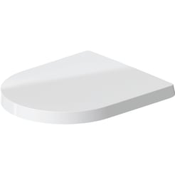 Duravit Me by STARCK Wc-Zitting Compact Wit Scharnier Edelstaal, M. Zachte Sluittechniek