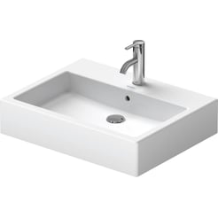 Duravit Vero opzet wastafel 60x47 cm 1x kraangat Wit