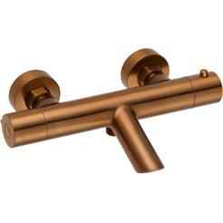 Saniselect Econ badkraan thermostatisch geborsteld koper