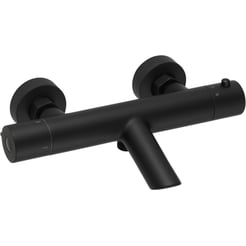 Saniselect Econ badkraan thermostatisch mat zwart