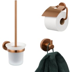 Saniselect Econ accessoireset 3-delig geborsteld koper
