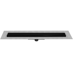 Easy Drain Compact 30 Modulo TAF Black Douchegoot 80x6,2 cm met Rooster Zero+Zwart