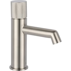 Ben Engraved Cross Wastafelkraan Geborsteld Nickel