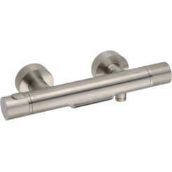 Ben Engraved Line Badthermostaat Brushed Nickel
