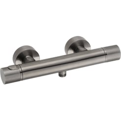 Ben Engraved Line Douchethermostaat Brushed Black