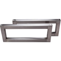 Forzalaqua Beugelset 39,5x16x3 cm incl. bev. materiaal Rvs Geborsteld