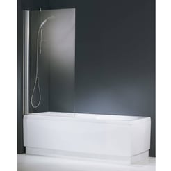 Novellini Aurora 1-deligebadwand 75x150 cm omkeerbaar