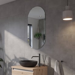 Ben Clip Spiegel ovaal 50x100 cm