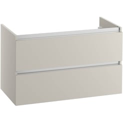 Saniselect Guarda Wastafelonderkast excl. greep 100x45x60cm Kiezel Grijs