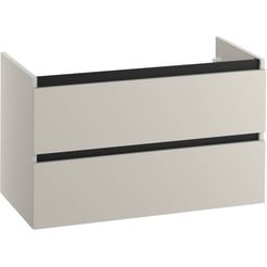 Saniselect Guarda Wastafelonderkast excl. greep 100x45x60cm Kiezel Grijs