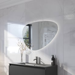 Ben Organic Spiegel met verlichting 100x70 cm