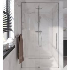Saniselect Sindra Schuifdeur 110x210 cm Chroom