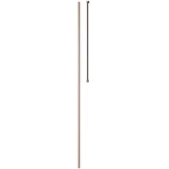 Saniselect Modella montageset 2.0 met wandprofiel en stabilisatiesteun voor Modella glaswand Geborsteld Koper