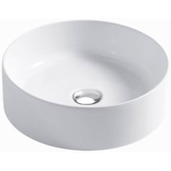 Saniselect Casato Opbouwkom ⌀ 40x12 cm Glans Wit