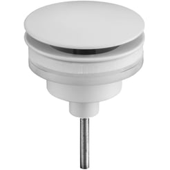 Saniselect Wastafelplug Altijd Open Mat Wit