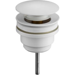 Ben Push Open Wastafelplug niet-afsluitbaar Mat Wit