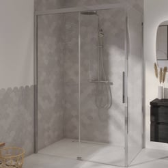 Ben iMotion douchecabine links schuivend 140x90x206cm chroom/helder glas