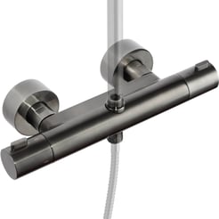 Ben Lavion Douchemengkraan thermostatisch Cool Geborsteld Zwart