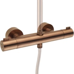 Ben Lavion Douchemengkraan thermostatisch Cool Geborsteld Koper
