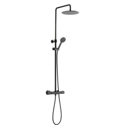 Ben Lavion 250 Regendoucheset Cool met Push handdouche Geborsteld Zwart