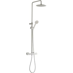 Ben Lavion 250 Regendoucheset Cool met Push handdouche Geborsteld Nickel