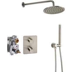 Ben Lavion 250 Inbouw Regendoucheset Geborsteld Nickel