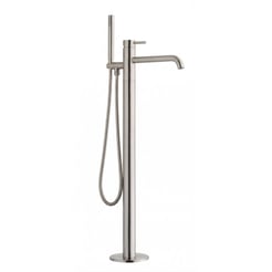Ben Lavion vrijstaande badkraan incl. handdouche RVS-look