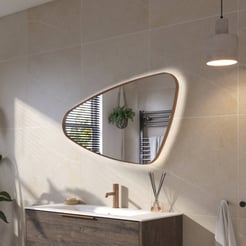 Ben Nature Spiegel 100x3,5x60 cm Geborsteld Koper