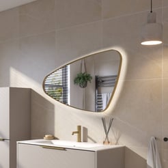 Ben Nature Spiegel 100x3,5x60 cm Mat Goud