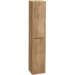 Saniselect Luca Hoge Kast 35x32x180cm Eiken Marcato met koperen greep