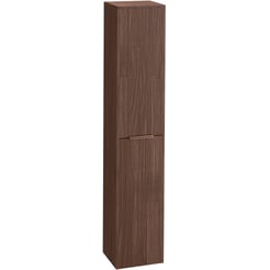 Saniselect Luca Hoge Kast 35x32x180cm Noten Urban met koperen greep