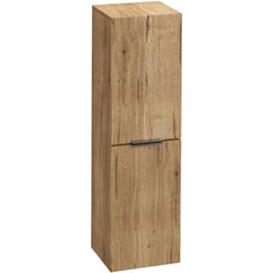 Saniselect Luca Midi Kast 35x32x120cm Eiken Marcato met gun metal greep