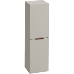 Saniselect Luca Midi Kast 35x32x120cm Kiezel Grijs met koperen greep