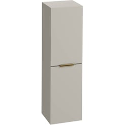 Saniselect Luca Midi Kast 35x32x120cm Kiezel Grijs met messing greep