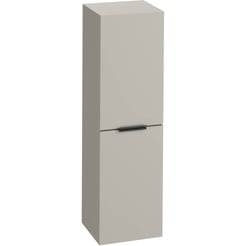 Saniselect Luca Midi Kast 35x32x120cm Kiezel Grijs met mat zwarte greep