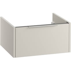 Saniselect Luca Wastafelonderkast excl. greep 60x39,5x30cm Kiezel Grijs